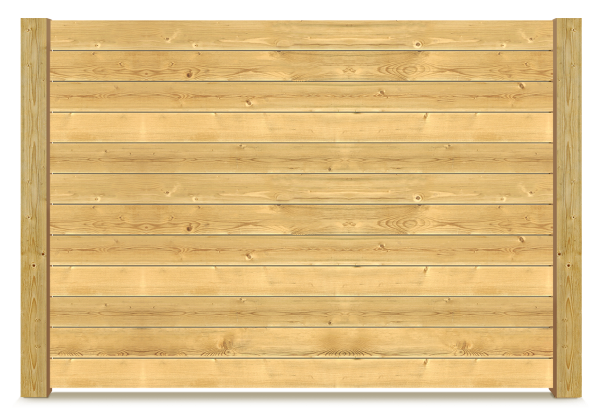 Marion IN horizontal style wood fence