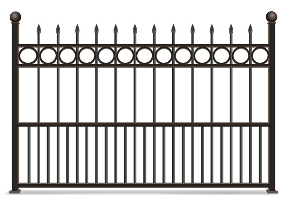 Ornamental iron fence installation for the Kokomo Indiana area.