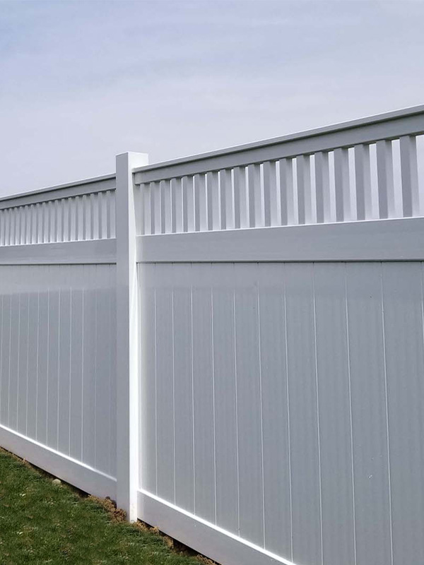 Vinyl fencing example in Kokomo Indiana, Indiana